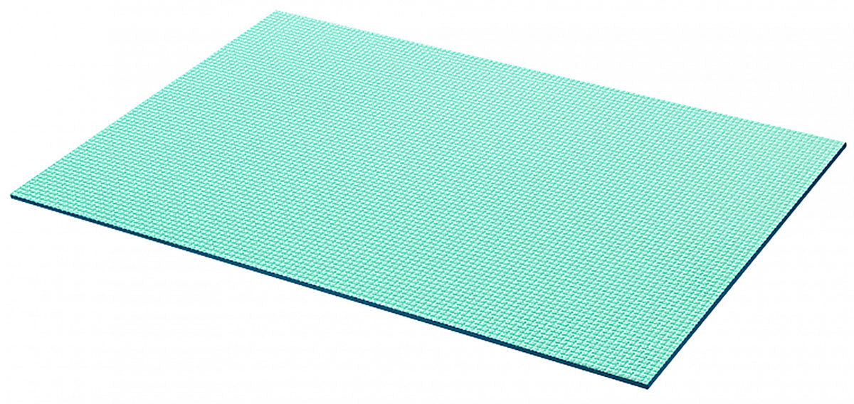 Airex Exercise Mat, Diana 200, 79" x 49" x 0.6", Water Blue