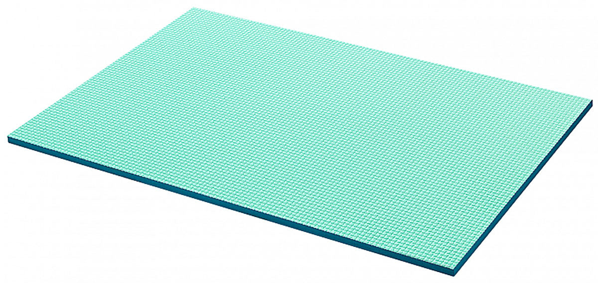 Airex Exercise Mat, Titania 200, 79" x 49" x 1.25", Water Blue