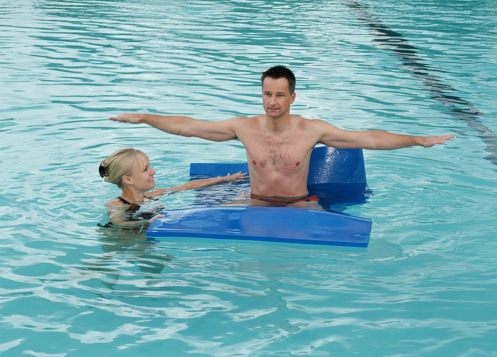 Airex Hercules Exercise Mat 79" x 39" x 1" Blue -  product_vendor - Peak Primal Wellness