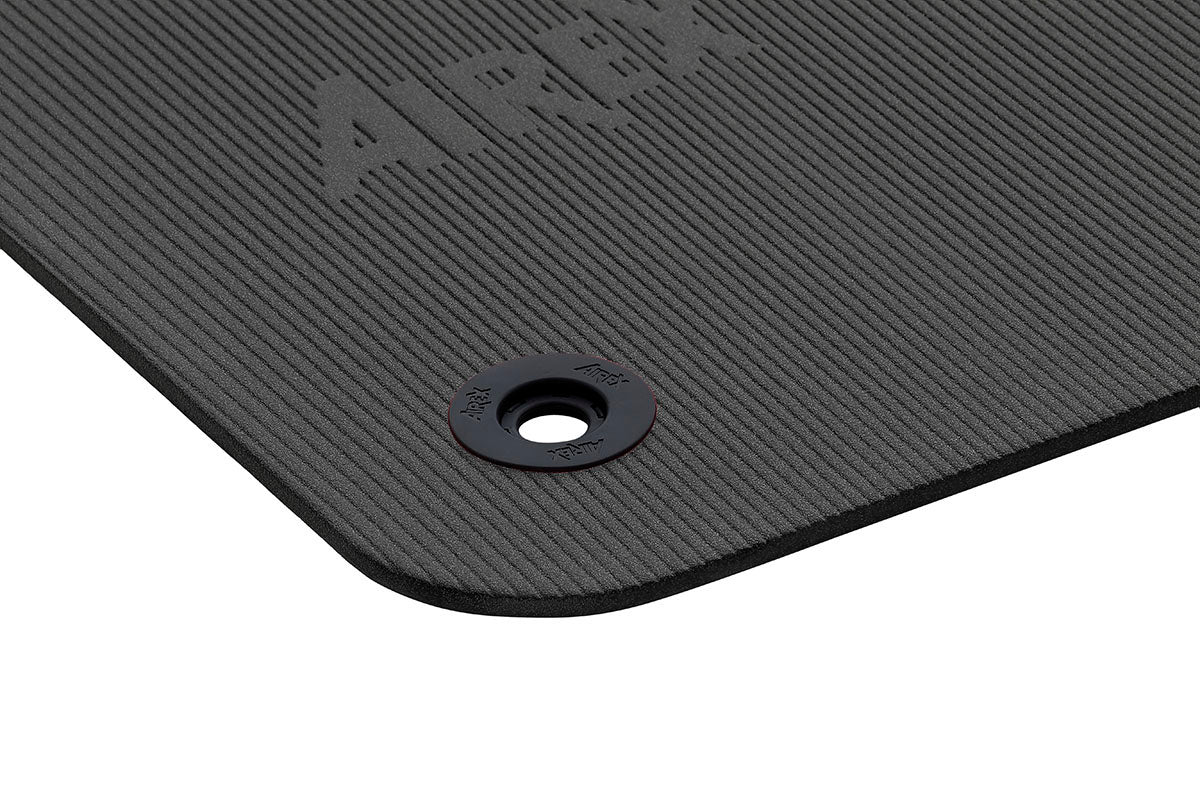 Airex Exercise Mat, Coronella 185, 72" x 23" x 0.6", Charcoal, Eyelets
