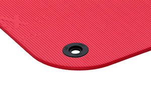 Airex Exercise Mat, Coronella 185, 72" x 23" x 0.6", Red, Eyelets
