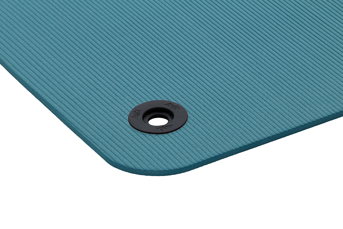 Airex Exercise Mat, Fitline 180, 71" x 24" x 0.4", Aqua, Eyelets