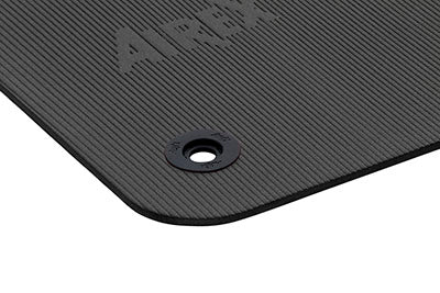 Airex Exercise Mat, Fitline 180, 71" x 24" x 0.4", Charcoal, Eyelets