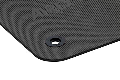 Airex Exercise Mat, Fitline 140, 55" x 24" x 0.4", Charcoal, Eyelets