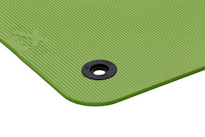 Airex Exercise Mat, Fitline 140, 55" x 24" x 0.4", Lime, Eyelets