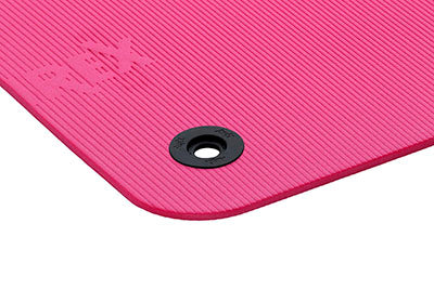 Airex Exercise Mat, Fitline 140, 55" x 24" x 0.4", Pink, Eyelets
