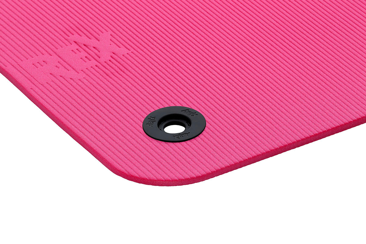 Airex Exercise Mat, Fitline 140, 55" x 24" x 0.4", Pink, Eyelets