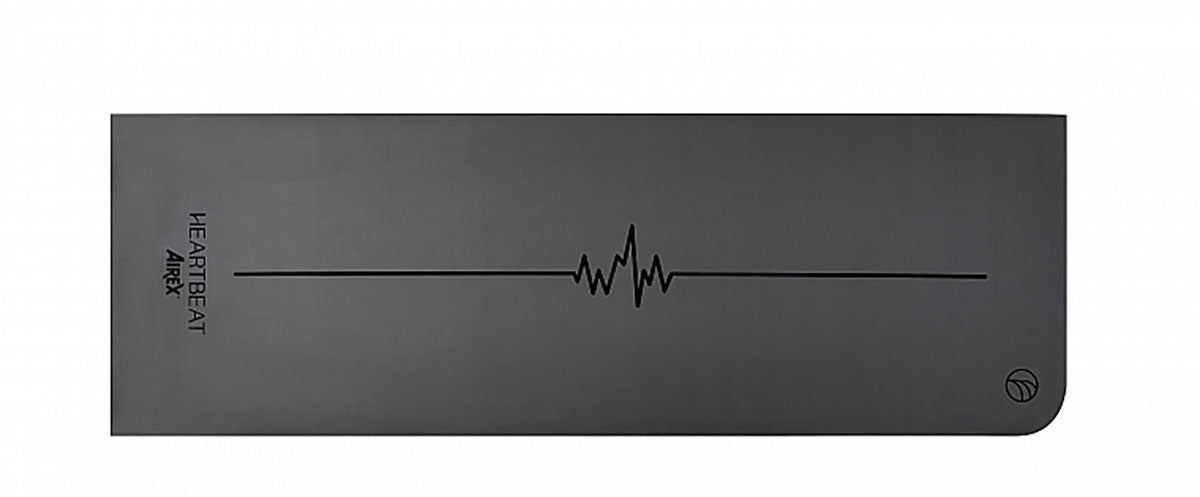 Airex Exercise Mat, Heartbeat, 72" x 24" x 0.16", Anthracite