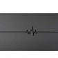 Airex Exercise Mat, Heartbeat, 72" x 24" x 0.16", Anthracite