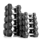 XMark 10-Pairs, 5 to 50 lbs. Hex Dumbbells Includes 3-Tier Storage Rack -  product_vendor - Peak Primal Wellness