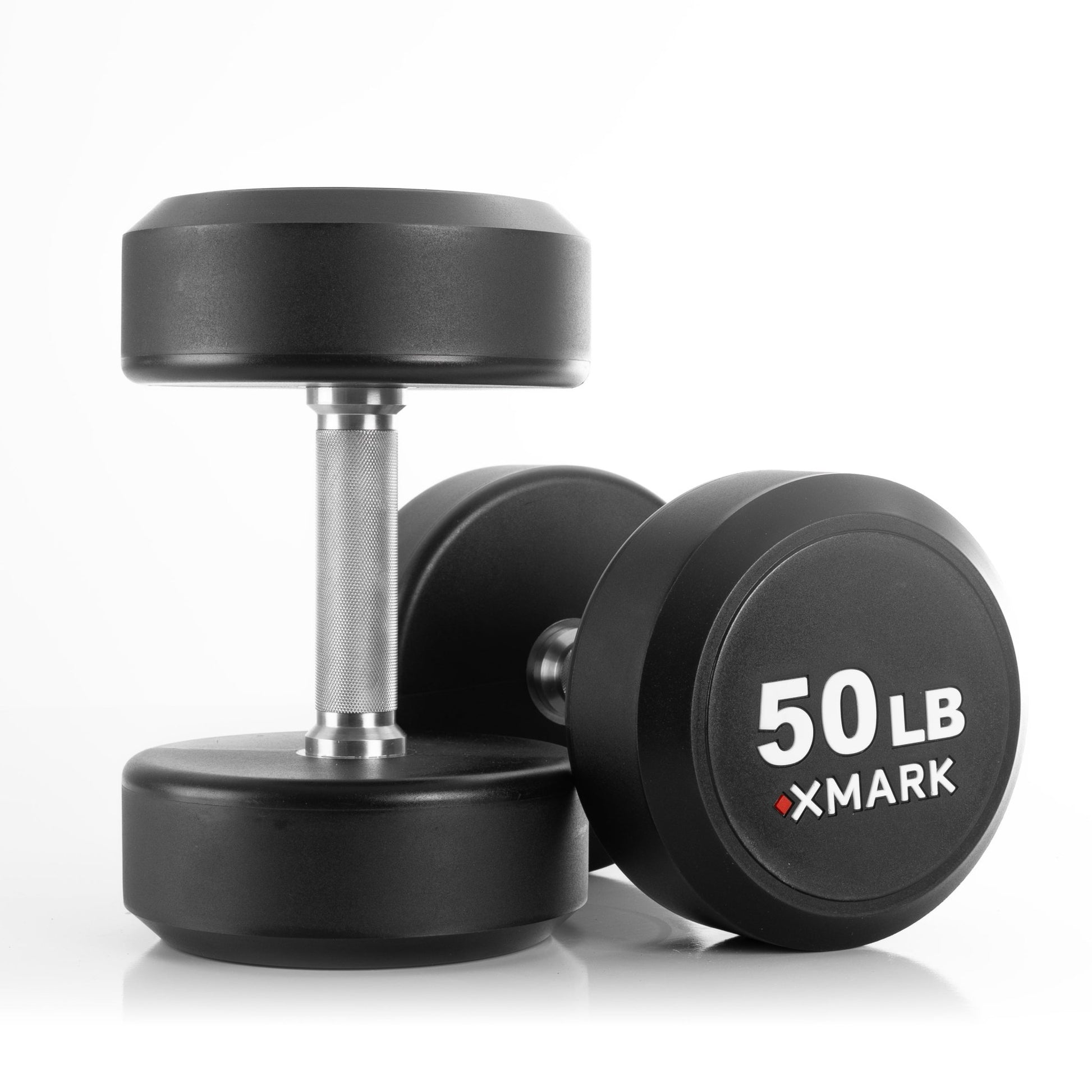 XMark Round Commercial Urethane Dumbbells (5-50 lb and 5-75 lb Sets) -  product_vendor - Peak Primal Wellness