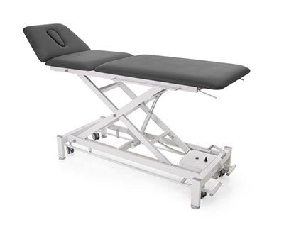 Chattanooga Galaxy, 3-Section Hi-Lo Treatment Table, Foot Bar Lift, 79 x 25 x 21", 4 Casters, Graphite Gray
