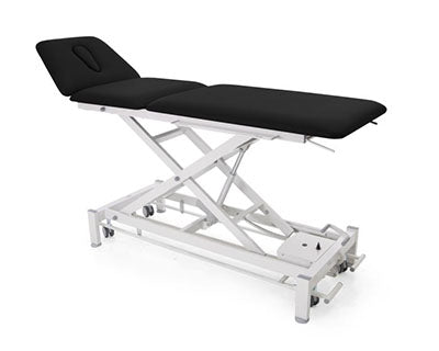 Chattanooga Galaxy, 3-Section Hi-Lo Treatment Table, Foot Bar Lift, 79 x 25 x 21", 4 Casters, Imperial Blue