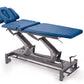Montane Andes, 7-Section Wide Hi-Lo Treatment Table, Foot Bar Lift, Casters, Navy Blue