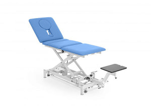 Galaxy TTET400, 4 Section Hi-Lo Traction Table, Foot Bar Lift, Gray
