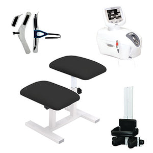Chattanooga Traction Kit, TX Traction Unit, Quickwrap Belt, Saunders Cervical, Black Traction Stool