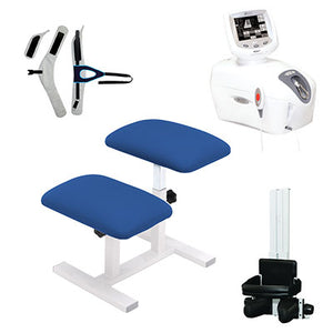 Chattanooga Traction Kit, TX Traction Unit, Quickwrap Belt, Saunders Cervical, Imperial Blue Stool