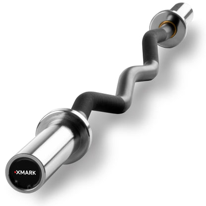 XMark EZ Curl Bar 28 mm Grip – Fits Olympic Weights -  product_vendor - Peak Primal Wellness