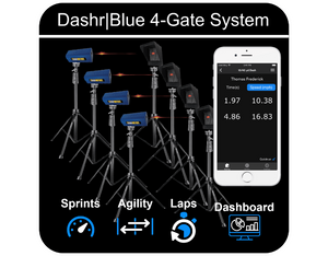 Dashr 4-Gate System Timing System for Athletic Performance Testing