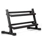 XMark 10 to 50 lbs. Rubber Hex Dumbbell Pairs Includes 2-Tier Storage Rack -  product_vendor - Peak Primal Wellness