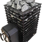 Cozy Heat Quattro Thru-Wall 12kW  Sauna Stove - Wood-Burning Sauna Stove