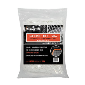 Gladiator Lacrosse® 5.0 mm Lacrosse Goal White Round Replacement Net