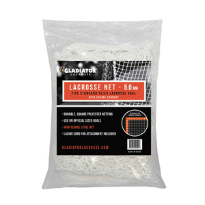 Gladiator Lacrosse® 5.0 mm Lacrosse Goal White Square Replacement Net