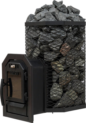 Cozy Heat Thru-Wall 18kW Sauna Heater - Wood-Burning Sauna Stove