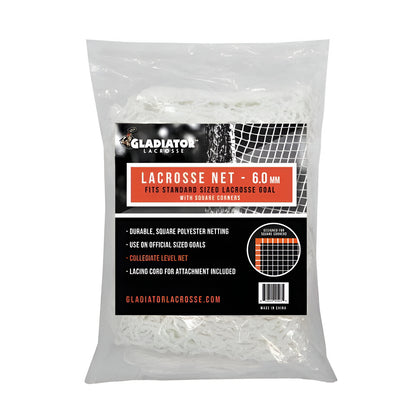 Gladiator Lacrosse® 6.0 mm Lacrosse Goal Square Replacement Net