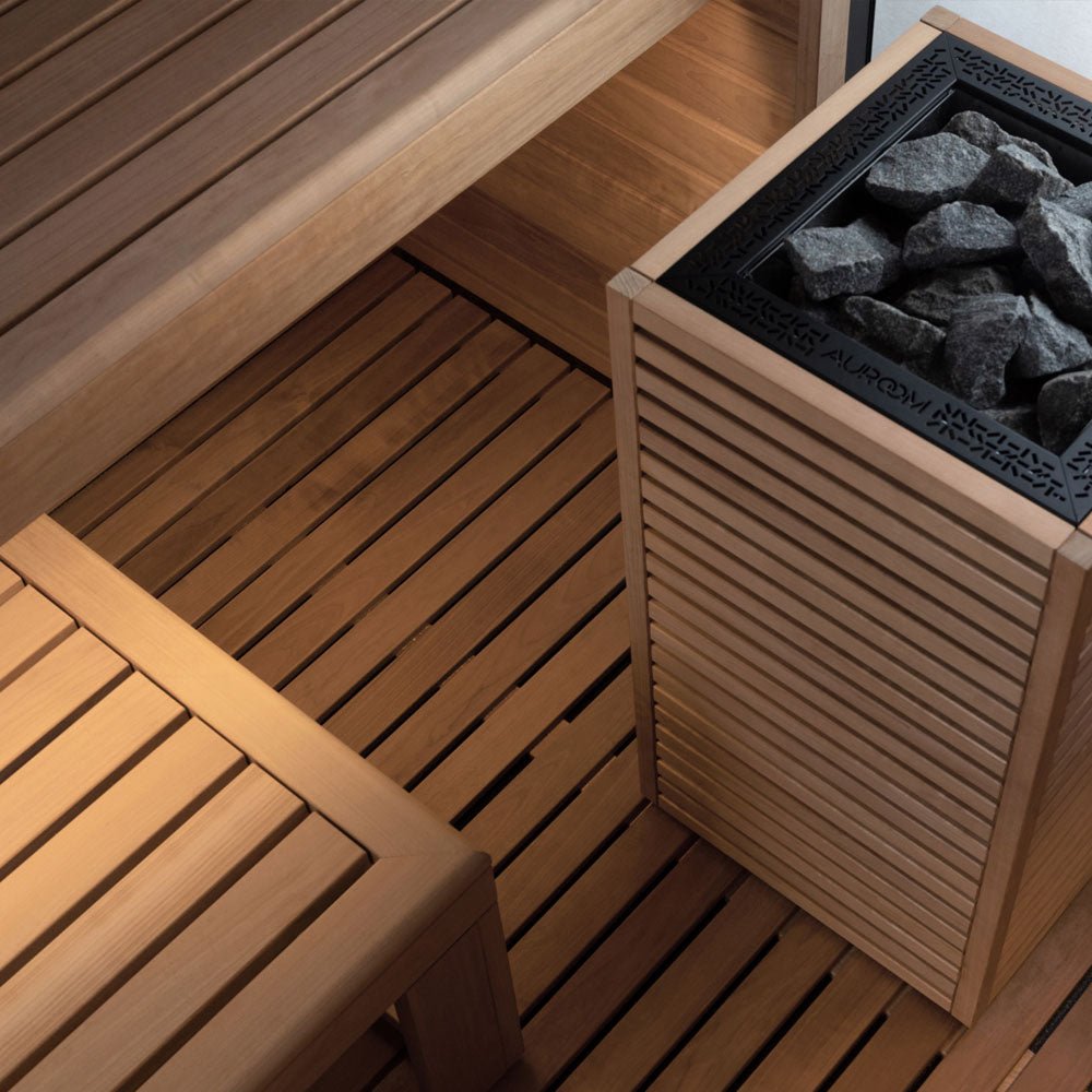 Auroom Garda 6-Person Outdoor Traditional Sauna Cabin Kit w/ Thermo-Pine Wood -  product_vendor - Peak Primal Wellness