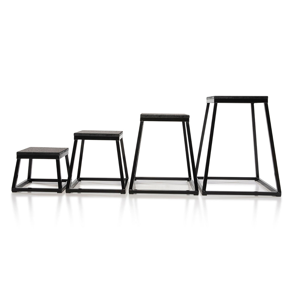 Power-Plyo Box Starter Set Black (1 ea: 12", 18", 24", 30")