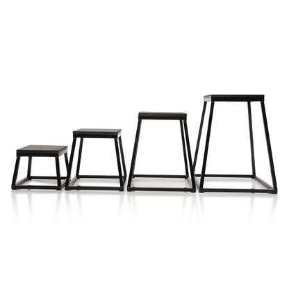 Power-Plyo Box Starter Set Black (1 ea: 12", 18", 24", 30")