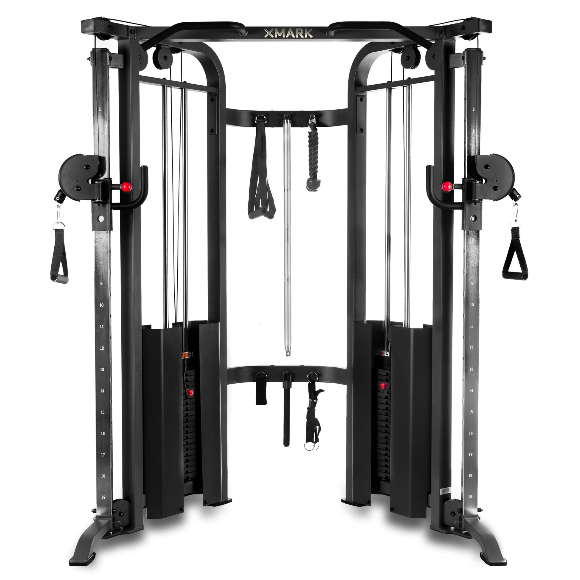 XMark Functional Trainer Cable Machine with Dual 200 lb Weight Stacks -  product_vendor - Peak Primal Wellness