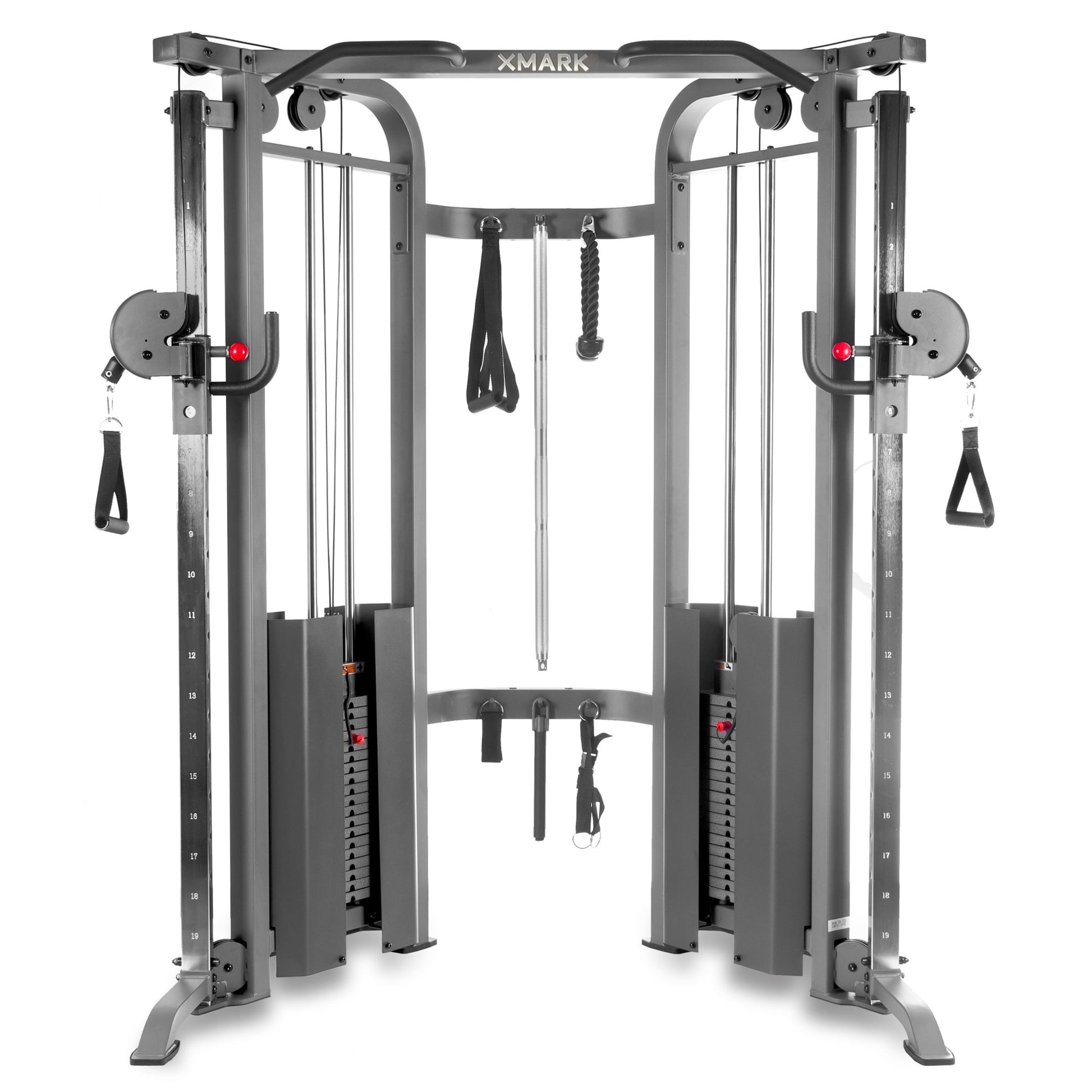 XMark Functional Trainer Cable Machine with Dual 200 lb Weight Stacks -  product_vendor - Peak Primal Wellness