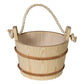 ProSaunas Wood Sauna Bucket | Lined Wood Sauna Bucket, Rope Handle, 4 - Liter -  product_vendor - Peak Primal Wellness