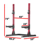 XMark Squat Rack Bench Press with Adjustable Safety Spotters -  product_vendor - Peak Primal Wellness