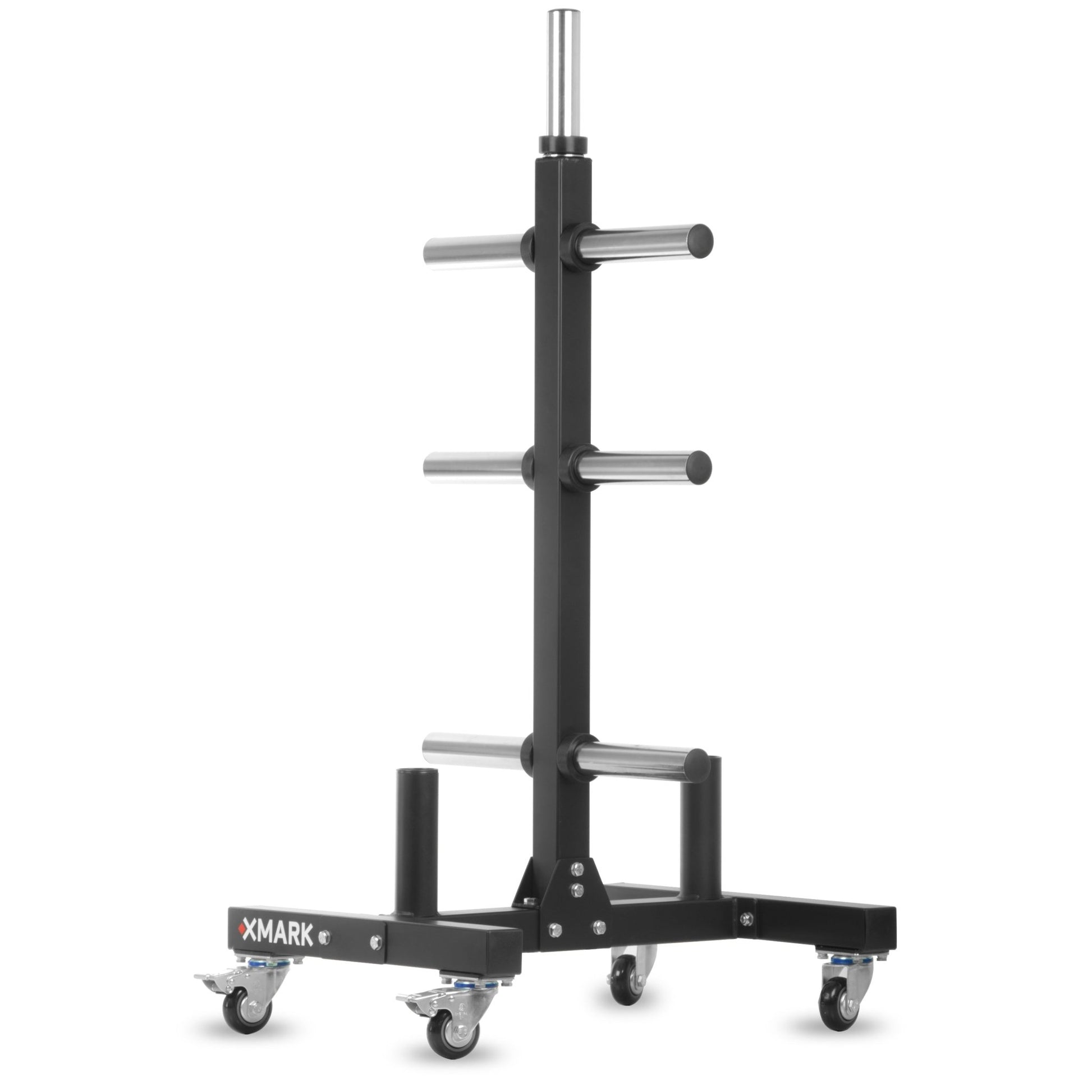XMark Commercial Olympic Weight Plate Tree on Castors with Dual Bar Holders -  product_vendor - Peak Primal Wellness
