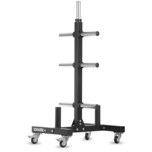 XMark Commercial Olympic Weight Plate Tree on Castors with Dual Bar Holders -  product_vendor - Peak Primal Wellness