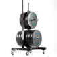 XMark Commercial Bumper Plate Tree on Castors with Dual Bar Holders -  product_vendor - Peak Primal Wellness