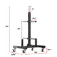 XMark Commercial Bumper Plate Tree on Castors with Dual Bar Holders -  product_vendor - Peak Primal Wellness