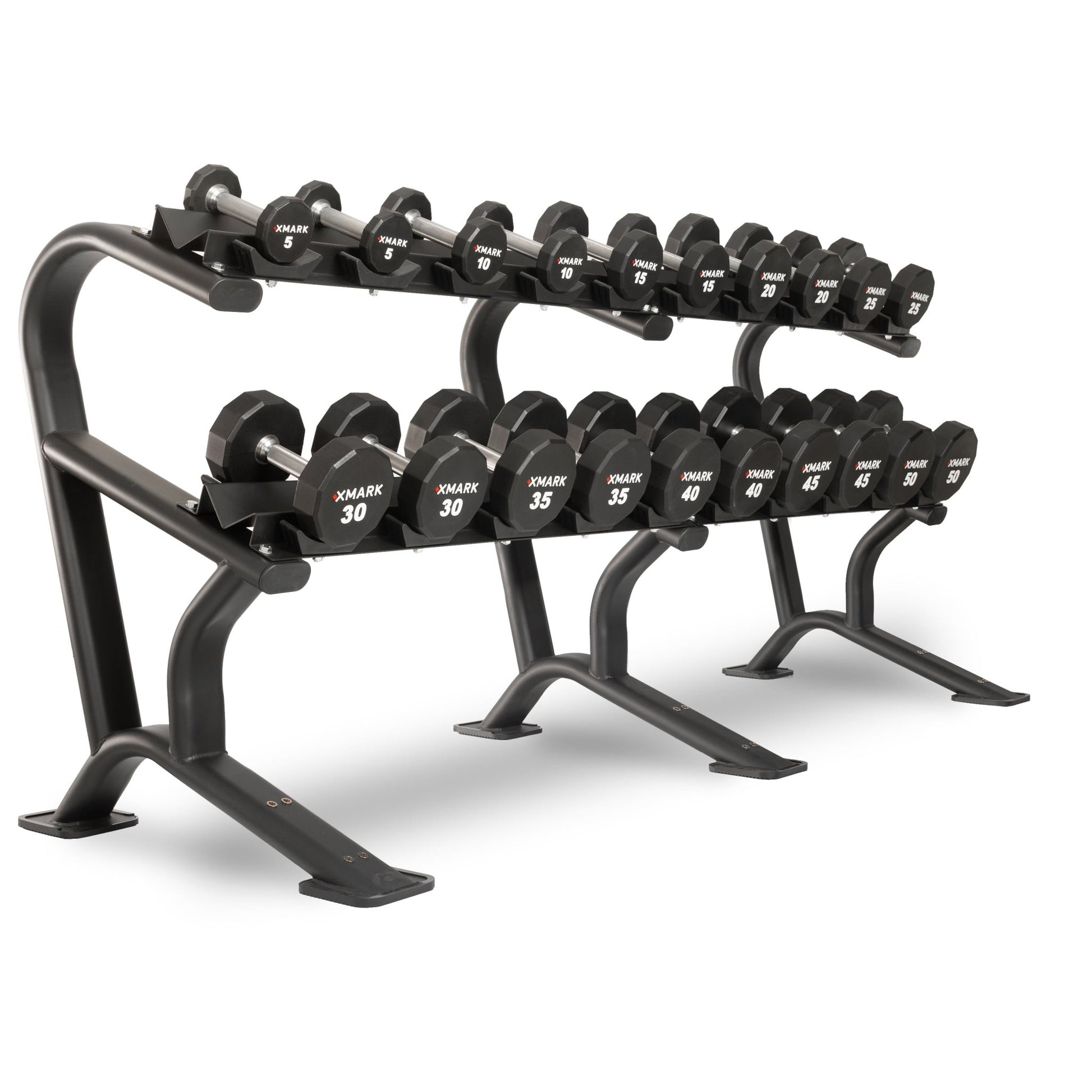 XMark 12-Sided Commercial Urethane Dumbbells (5-50 lb and 5-75 lb Sets) -  product_vendor - Peak Primal Wellness