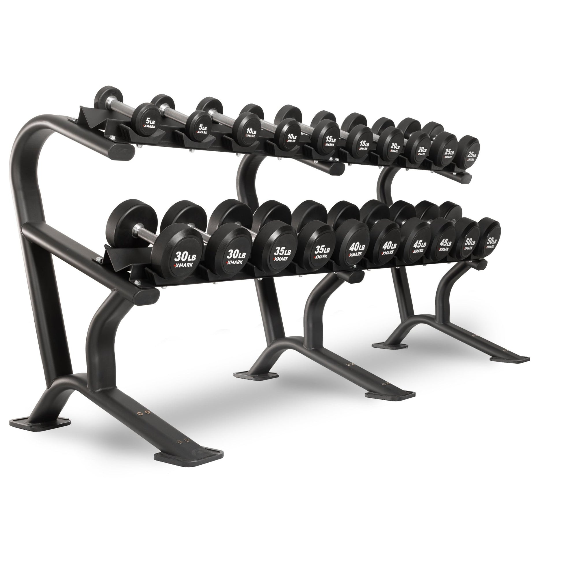 XMark Round Commercial Urethane Dumbbells (5-50 lb and 5-75 lb Sets) -  product_vendor - Peak Primal Wellness