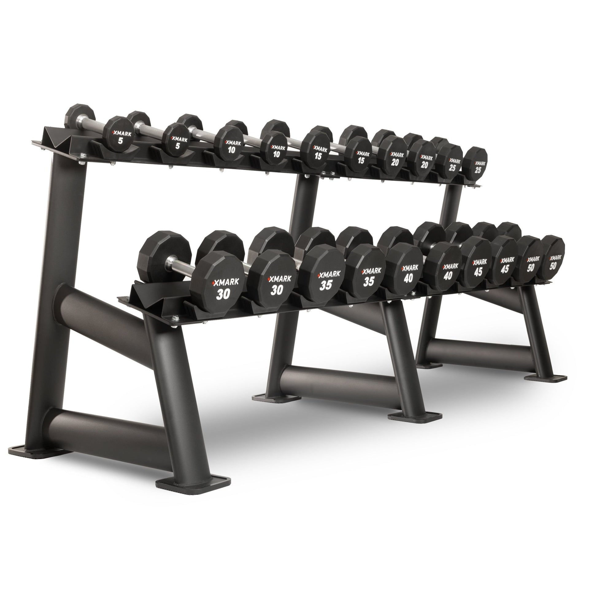 XMark 12-Sided Commercial Urethane Dumbbells (5-50 lb and 5-75 lb Sets) -  product_vendor - Peak Primal Wellness