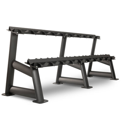 XMark Commercial 2-Tier Dumbbell Rack - 10 Dumbbell Pairs -  product_vendor - Peak Primal Wellness