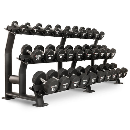 XMark 12-Sided Commercial Urethane Dumbbells (5-50 lb and 5-75 lb Sets) -  product_vendor - Peak Primal Wellness