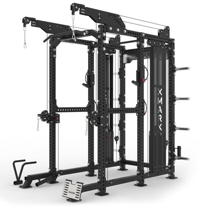 XMark Commercial Power Rack Cable Machine, 440 lbs Total Stack Weight -  product_vendor - Peak Primal Wellness