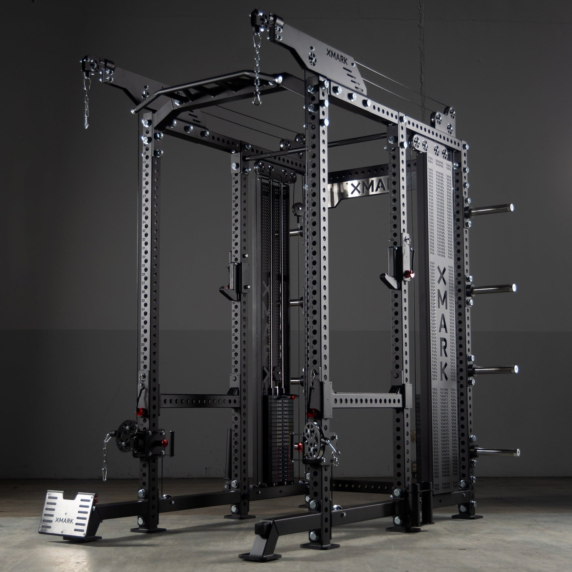 XMark Commercial Power Rack Cable Machine, 440 lbs Total Stack Weight -  product_vendor - Peak Primal Wellness