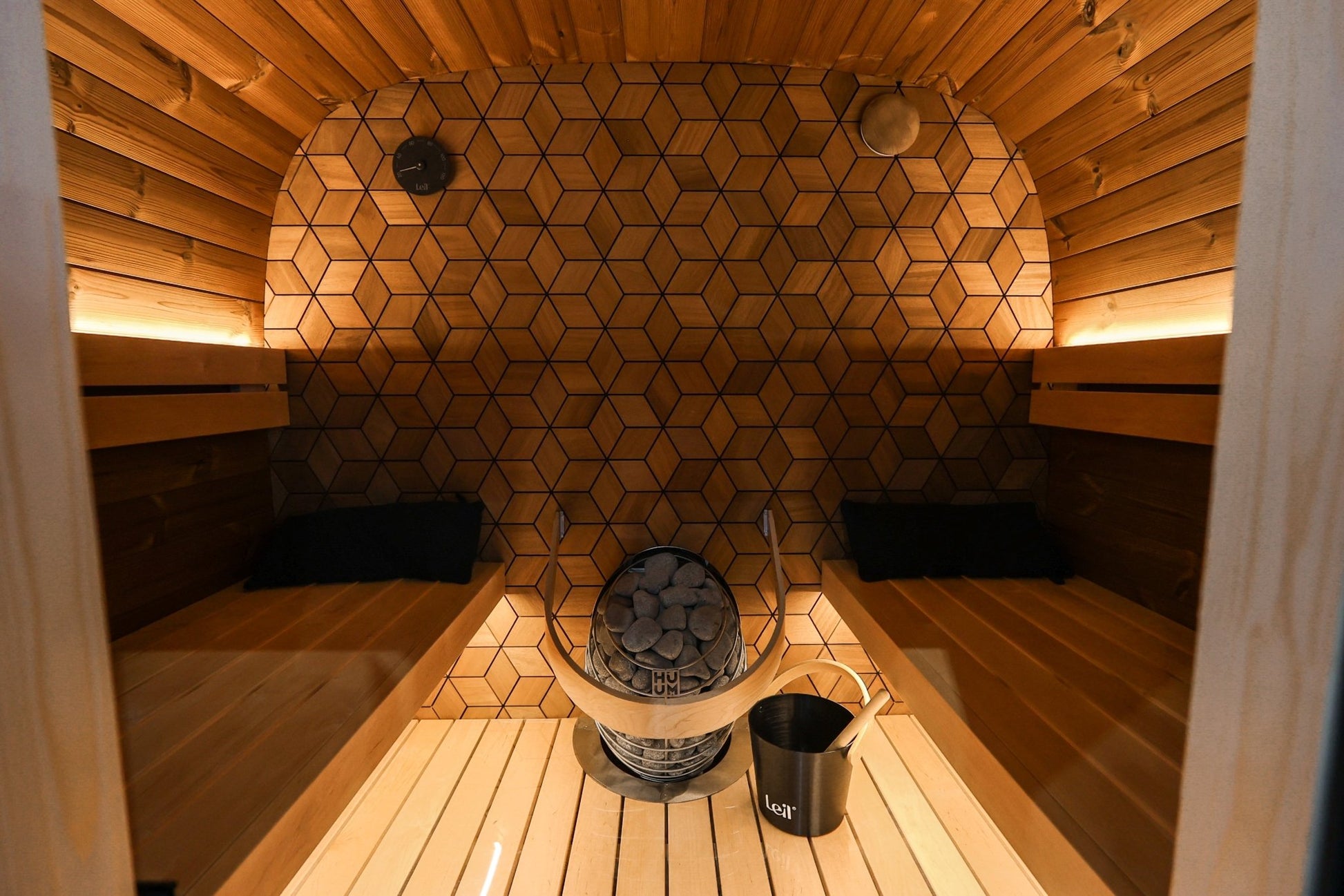 Leil Saunas Black Cube Premium - 4 Person Outdoor Sauna Kit -  product_vendor - Peak Primal Wellness