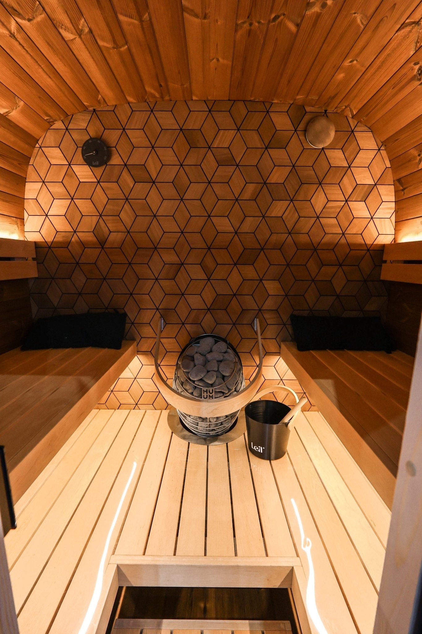 Leil Saunas Black Cube Premium - 4 Person Outdoor Sauna Kit -  product_vendor - Peak Primal Wellness