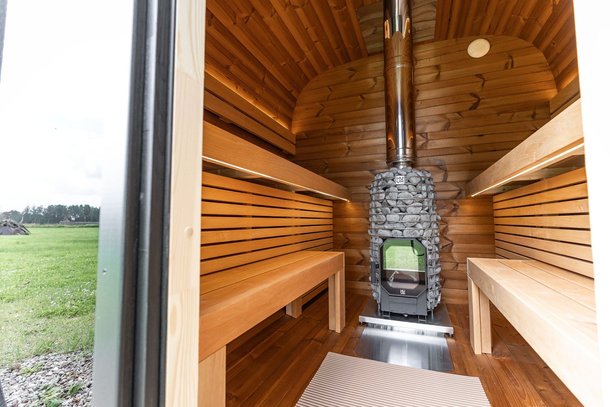 Leil Saunas Black Cube Comfort - 6 Person Outdoor Sauna Kit -  product_vendor - Peak Primal Wellness